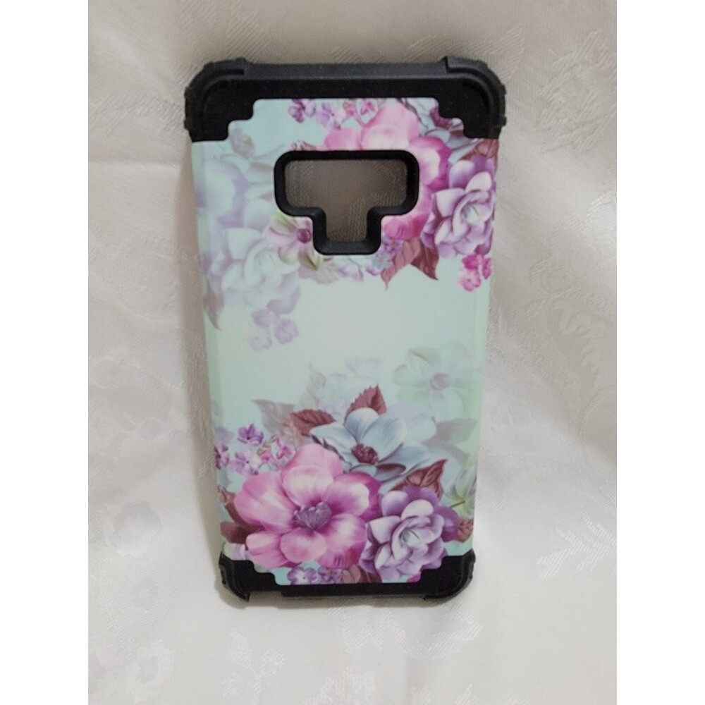 Galaxy Note 9 Teal Floral Phone Case